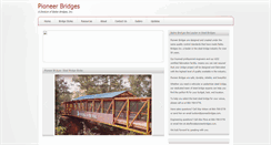 Desktop Screenshot of pioneerbridges.com