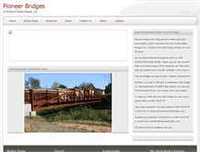 Tablet Screenshot of pioneerbridges.com